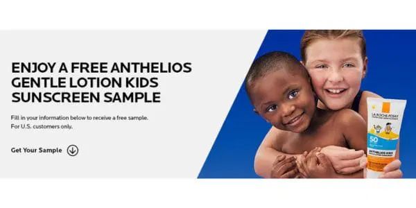 Free Sample of Kids Sunscreen logo