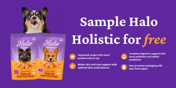 Free Sample of Halo Holistic Dog Food logo