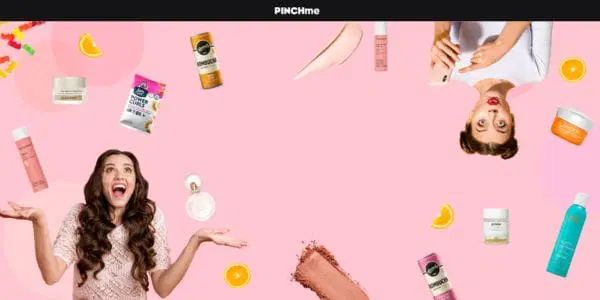 Free Beauty Stuff & More with PINCHme logo