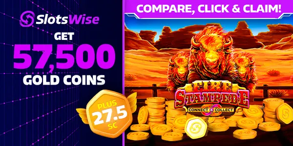 Free Coins & Sweepstake Coins deals with Slotswise logo