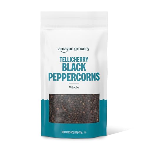 Amazon Grocery, Tellicherry Whole Black Peppercorn, 16 Oz (Previously Happy Belly, Packaging May Vary) ProductsLogo