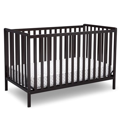 Delta Children Heartland 4-in-1 Convertible Crib - Greenguard Gold Certified, Dark Chocolate ProductsLogo