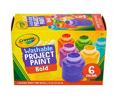 Crayola Washable Kids Paint (6ct), Essential Preschool Supplies, Paint Set for Kids, Must Have Arts & Crafts Supplies, Nontoxic, Preschool Learning Activities for Toddlers ProductsLogo
