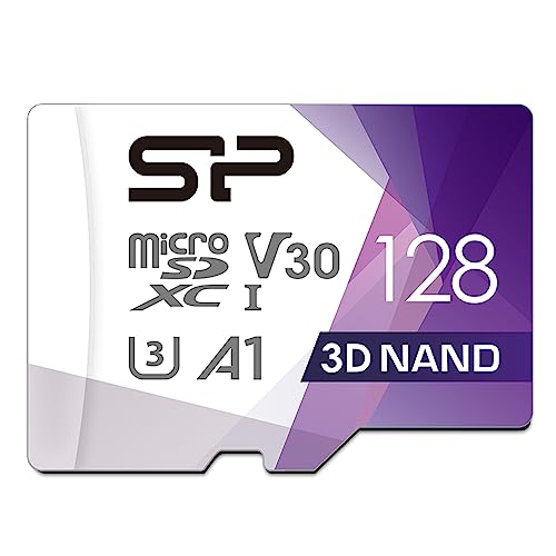 Silicon Power 128GB Micro SD Card U3 SDXC Up to 100MB/s High Speed Memory Card for Cams, DJI Pocket and Drones ProductsLogo