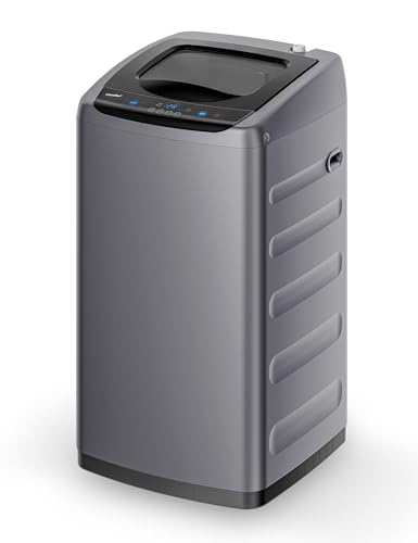 Comfee Portable Washing Machine, 0.9 cu.ft Compact Washer With LED Display, 5 Wash Cycles, 2 Built-in Rollers, Space Saving Full-Automatic Washer ProductsLogo