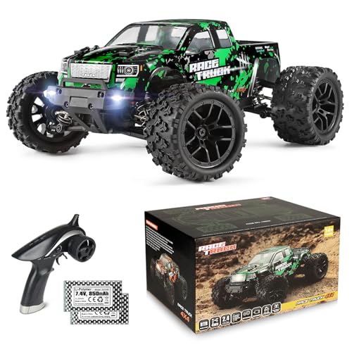 HAIBOXING 1:18 Scale All Terrain RC Car 18859, 36 KPH High Speed 4WD Electric Vehicle with 2.4 GHz Remote Control, 4X4 Waterproof Off-Road Truck with Two Rechargeable Batteries ProductsLogo