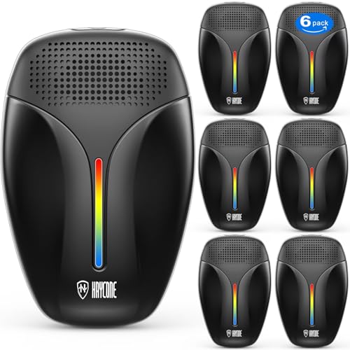 2025 Upgraded Ultrasonic Repeller & Insect Indoor Repeller,Ultrasonic and Repellent for Roach,Rodent,Mouse,Bugs,Mosquito,Mice,Spider,Ant,3 Mode Switching,6 Packs ProductsLogo