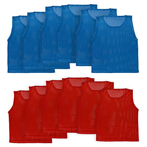 Athllete Unisex Pinnies Scrimmage Vests - Youth Mesh Practice Jerseys (12 Pack) ProductsLogo