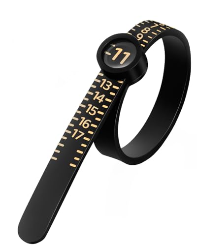 Meowoo Ring Sizer Measuring Tool with Magnifier, for Ring Measurer and Ring Sizer Clear and Intuitive Reading. Plastic Ring Sizer with Lens, 1-17 ProductsLogo