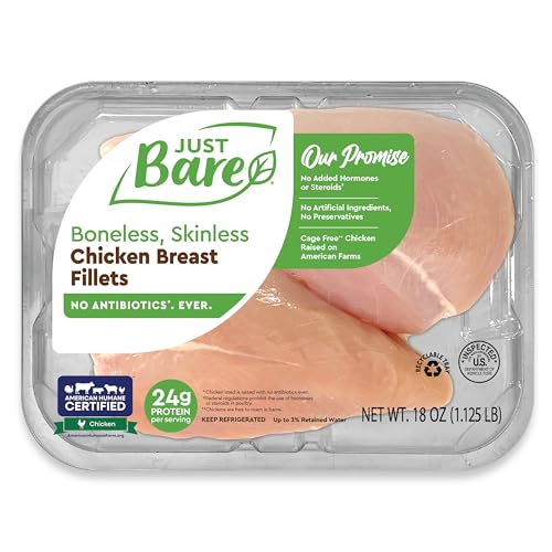 Just Bare® Natural Fresh Chicken Breast Fillets | No Antibiotics Ever | Boneless | Skinless | 1.125 LB ProductsLogo