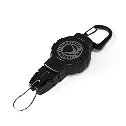 BOOMERANG TOOL COMPANY Scuba Retractable Gear Holder with Carabiner - Black ProductsLogo