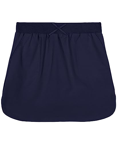 IZOD Girls' School Uniform Pull-on Scooter Skirt with Undershorts, Knit Waistband & Functional Pockets, Wrinkle Resistant, Navy, 7 ProductsLogo
