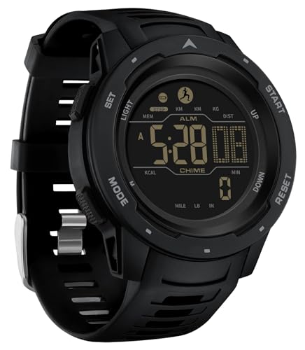 findtime Men's Digital Watch Waterproof Pedometer Watches Sport Watch Step Counter Calorie Military Watch with Stopwatch Alarm LED Backlight Countdown ProductsLogo