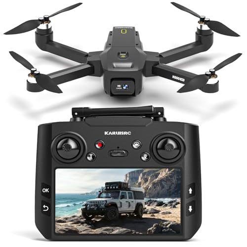 GPS Drones with Camera for Adults 1080P, 4.5"LCD Screen Control and Follow Me, 5GHz FPV Real-Time and GPS Auto Return, Up to 32G SD Card, RC Quadcopter drone Beginner, Long Flight Time Under 249g ProductsLogo