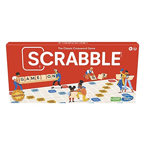 Hasbro Gaming Scrabble Board Game, Classic Word Games for Kids Ages 8 and Up, Fun Family Game for 2-4 Players, The Classic Crossword Game ProductsLogo