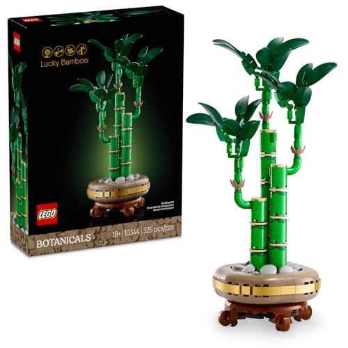 LEGO Botanicals Lucky Bamboo Building Set - Artificial Plant for Indoor Home Décor, Adults Ages 18+ - Fake Plant Decoration for Table, Desk, Office - Gift for Birthdays - 10344 ProductsLogo