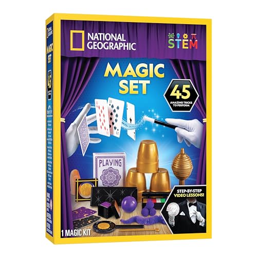 Blue Marble National Geographic Kids Magic Set - 45 Magic Tricks for Kids to Perform with Step-by-Step Video Instructions for Each Trick Provided by a Professional Magician, Toys for Boys and Girls ProductsLogo
