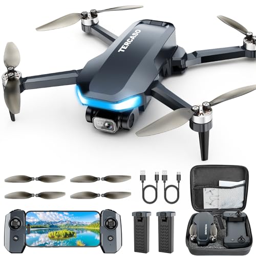 Drone with Camera for Adults - 2K HD Camera FPV Live Video, GPS Drone with Auto Return, Brushless Motor, Foldable Quadcopter, Follow Me, Headless Mode Remote Control for Kids Toys Gifts or Beginners ProductsLogo