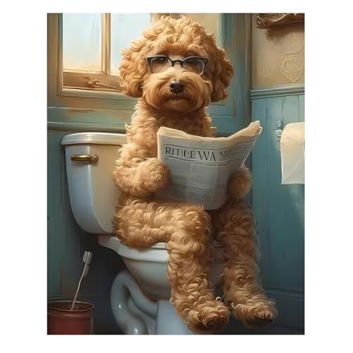 Reivworl Dog Paint by Numbers Kit for Adults, Dog Paint by Number for Beginners, Adult Paint by Number Kits for Gifts and Home Wall Decor 16x20 Inch ProductsLogo