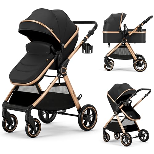 Accombe 2 in 1 Baby Stroller, Convertible Bassinet Pushchair for Infants and Newborns 0-36 Months ProductsLogo
