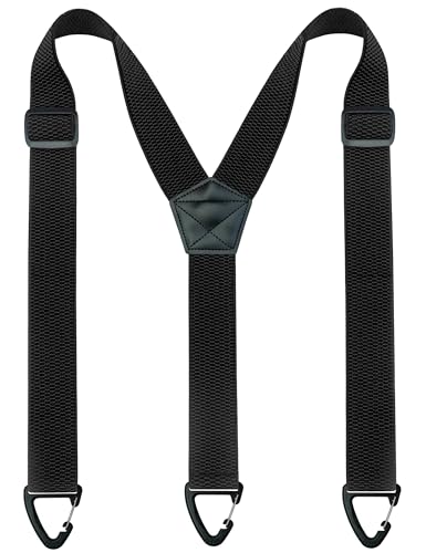 JEMYGINS Hidden Black Suspenders for Men Under Clothes with 3 Snap Loop (1.48" Wide)(9) ProductsLogo