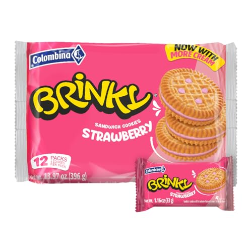 Colombina Brinky Strawberry Cream Cookies, 13.97 oz (Pack of 1) ProductsLogo