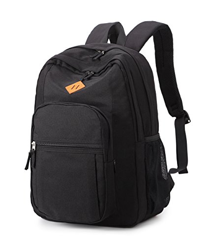 abshoo Classical Basic Womens Travel Backpack For College Men Water Resistant Bookbag (Black) ProductsLogo