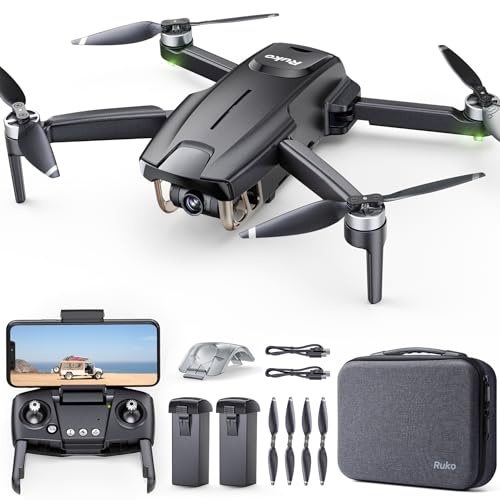 Ruko F11MINI Drone with Camera 4K, Under 249g, 60 Mins Flight with 2 batteries, 5GHz Transmission, GPS Auto Return, Brushless Motor, Foldable and Lightweight, FPV Quadcopter for Beginner, Adults ProductsLogo