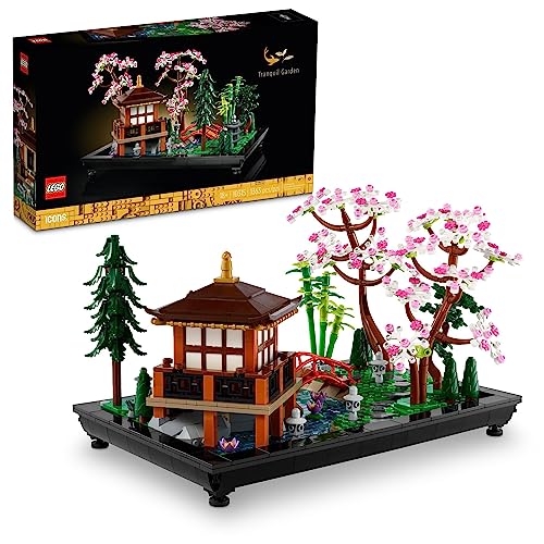 LEGO Icons Tranquil Garden Building Set - Detailed Japanese Zen Garden DIY Kit for Adults, Ages 18+ - Gift for Birthday - Building Block Set for Home Decor - 10315 ProductsLogo