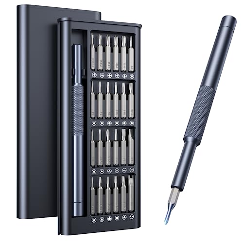 AXTH 25-in-1 Small Precision Screwdriver Set, Professional Magnetic Mini Repair Tool Kit for Phone, Computer, Watch, Laptop, Macbook, Ring Doorbell, Eyeglass, Electronic, [Bearing Steel] Screw Driver ProductsLogo