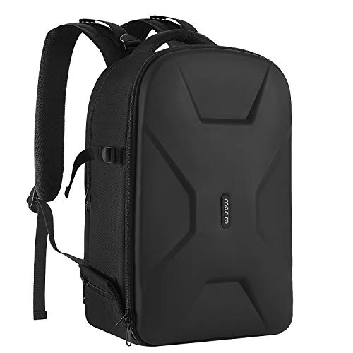 MOSISO Camera Backpack, DSLR/SLR/Mirrorless Photography Camera Bag 15-16 inch Waterproof Hardshell Case with Tripod Holder&Laptop Compartment Compatible with Canon/Nikon/Sony, Black ProductsLogo