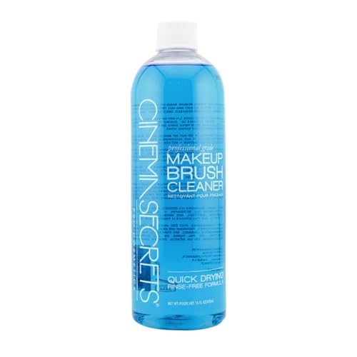 Cinema Secrets Original Blue Vanilla Makeup Brush Cleaner Solution - Professional Cleanser for Makeup Brushes - Quick-Drying, Rinse-Free Formula - Removes Stubborn Waterproof Make Up (16 fl oz) ProductsLogo