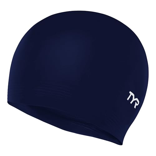 TYR Mens Black Swim-caps, Navy ProductsLogo