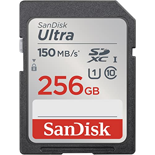 SanDisk 256GB Ultra SDXC UHS-I Memory Card - Up to 150MB/s, C10, U1, Full HD, SD Card - SDSDUNC-256G-GN6IN ProductsLogo