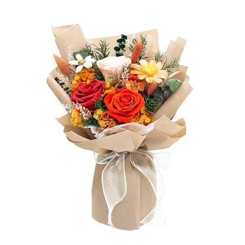 QOEAZY Flowers for Delivery, Preserved Flowers Bouquet with Gift Box, Rose Gifts for Women Mom Grandma ProductsLogo