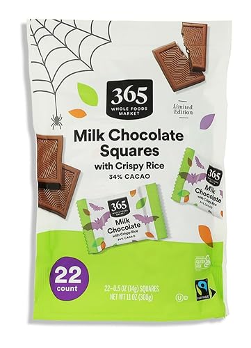 365 by Whole Foods Market, Puffed Rice Milk Chocolate Square 22 Count, 10.9 Ounce ProductsLogo