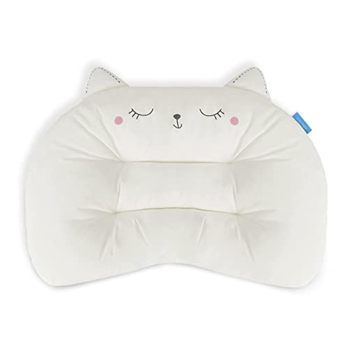 Choc chick Toddler Pillow,20X14inches Machine Washable Soft Hypoallergenic Kids Pillows,Child Cute Animal Perfect Toddler Pillows for Sleeping 2 Year Old (Cat) ProductsLogo