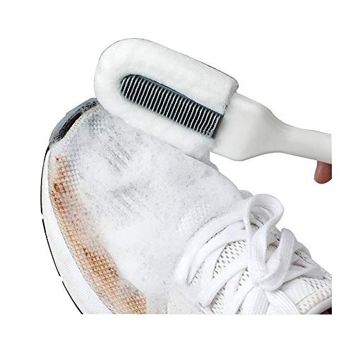 Andiker Professional Cleaning Shoe Brush, Multifunctional Long Handle Brush Cleaner, Hangable Soft Bristle Shoes Cleaning Scrubber (White) ProductsLogo