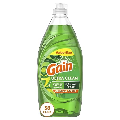 Gain Ultra Dishwashing Liquid Dish Soap, Original Scent, 38 fl oz ProductsLogo