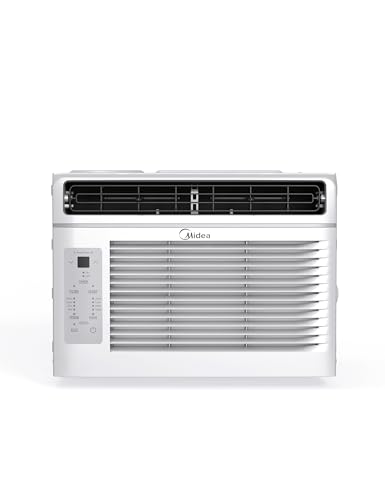 Midea 5,000 BTU EasyCool Window Air Conditioner - Cool up to 150 Sq. Ft. with Easy-to-Use Mechanical Controls and Reusable Filter, Perfect for Small Bedroom, Living Room, Home Office ProductsLogo