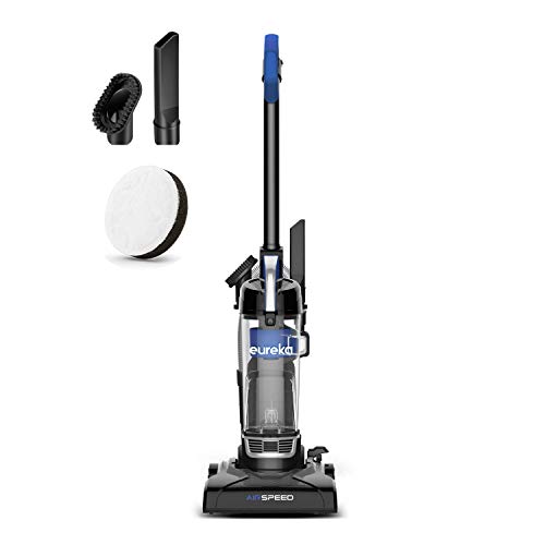 Eureka NEU10AE5 Powerful Bagless Upright Vacuum Cleaner Carpet and Floor, AirSpeed Ultra-Lightweight Vacuum Cleaner, w/ Replacement Filter, Blue ProductsLogo