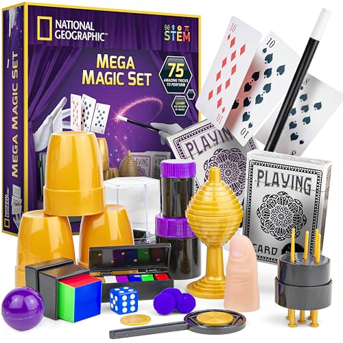 Blue Marble National Geographic Mega Magic Set - More Than 75 Magic Tricks for Kids to Perform with Step-by-Step Video Instructions for Each Trick Shown by a Professional Magician (Amazon Exclusive) ProductsLogo