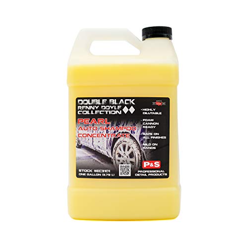 P&S Professional Detail Products Pearl Auto Shampoo – High-Foaming, pH-Balanced Car Wash Soap, Biodegradable, Safe for All Finishes, Lemon Scent, Foam Cannon & Bucket Wash - 1 Gallon ProductsLogo