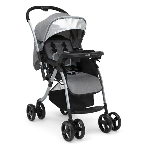 Jeep Unlimited Reversible Handle Stroller, Grey Tweed ProductsLogo