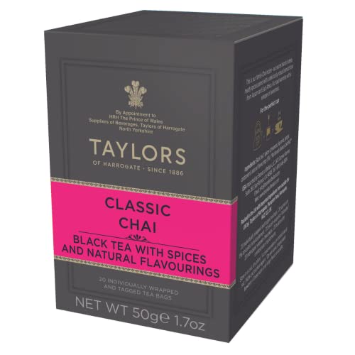 Taylors of Harrogate Classic Chai Tea, 20 Teabags (Pack of 1) ProductsLogo