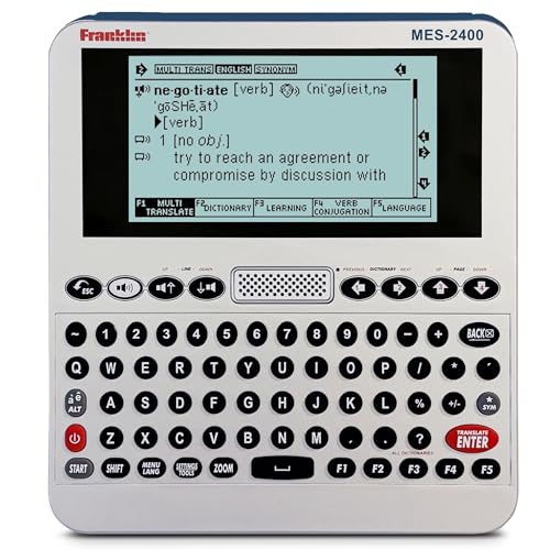 Franklin MES-2400 Digital Talking Dictionary, Multi-Language Translator, Talking Phrase Book & More ProductsLogo