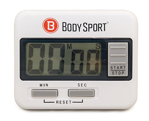 Body Sport Digital Timer Stopwatch for Fitness & Exercise Routines - Easy to Use, Battery Operated, Multifunctional Time Tracker for Home, Gym, Kitchen, Classroom, and Office Settings ProductsLogo