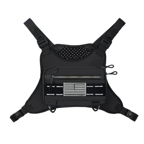 Sports Chest Bag For Men Women, Running Vest Bag With Built,Phone Holder For Workouts&Ski&Cycling&Hiking,Motorcycle Accessories ProductsLogo