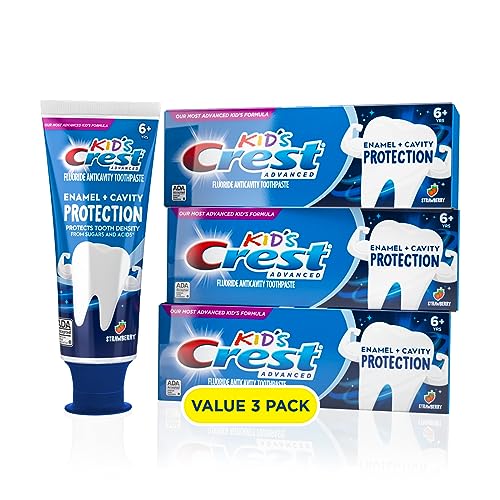 Crest Kids Enamel + Cavity Protection Toothpaste, 4.1oz (Pack of 3) ProductsLogo