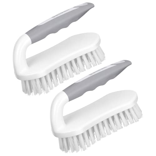 SetSail Scrub Brush, Heavy-Duty Scrub Brushes for Cleaning with Stiff Bristles Cleaning Brush for Shower, Bathroom, Carpet, Kitchen and Bathtub Scrubber - 2 Pack ProductsLogo